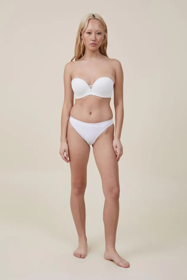 Women Bras Cotton On Everyday Lace Strapless Push Up 2 Bra Cream