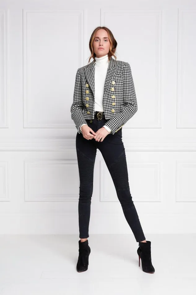 Women Brompton Jacket Houndstooth Holland Cooper Tailoring