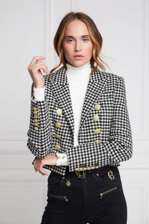 Women Brompton Jacket Houndstooth Holland Cooper Tailoring