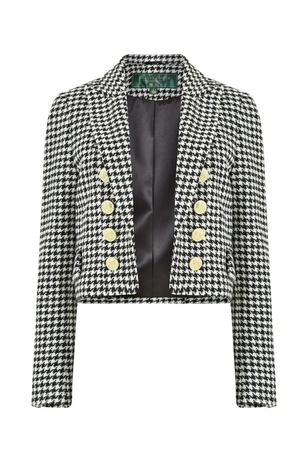 Women Brompton Jacket Houndstooth Holland Cooper Tailoring