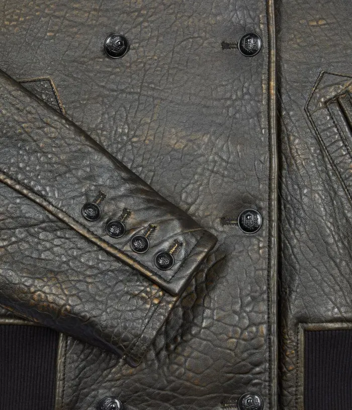 Women Brown Leather Jacket THE KOOPLES Coats and Jackets