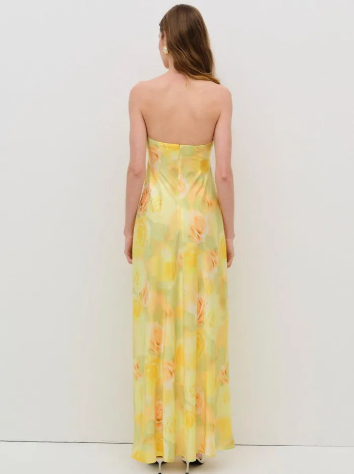 Women Carla Strapless Maxi Dress Yellow For Love and Lemons Dresses Women Carla Strapless Maxi Dress Yellow For Love and Lemons Dresses