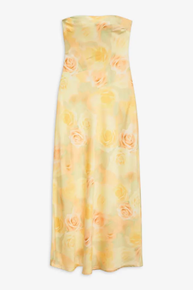 Women Carla Strapless Maxi Dress Yellow For Love and Lemons Dresses Women Carla Strapless Maxi Dress Yellow For Love and Lemons Dresses