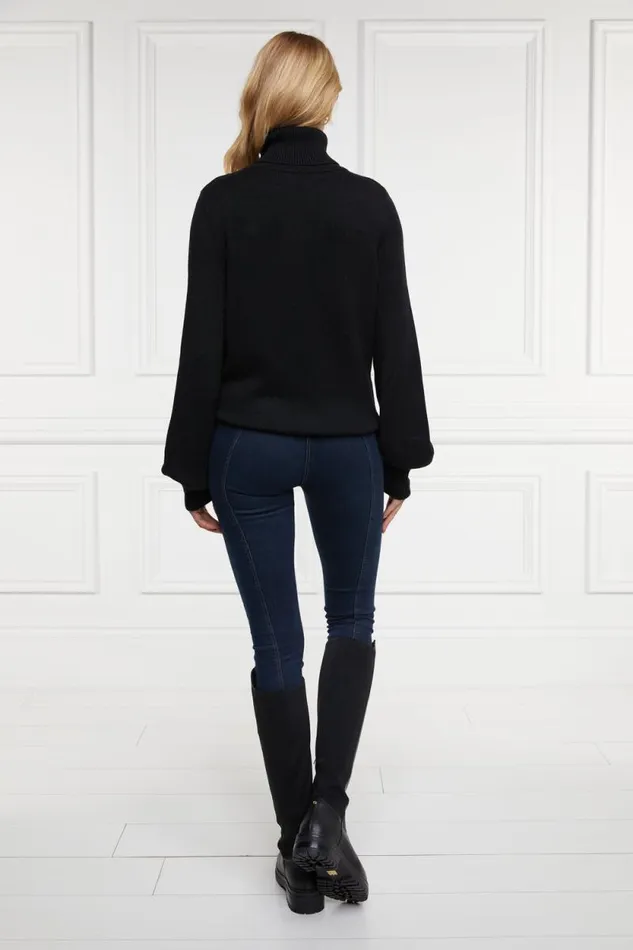 Women Chamonix Roll Neck Knit Black Holland Cooper Knitwear Women Chamonix Roll Neck Knit Black Holland Cooper Knitwear