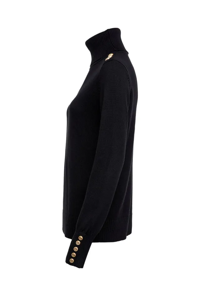 Women Chamonix Roll Neck Knit Black Holland Cooper Knitwear Women Chamonix Roll Neck Knit Black Holland Cooper Knitwear