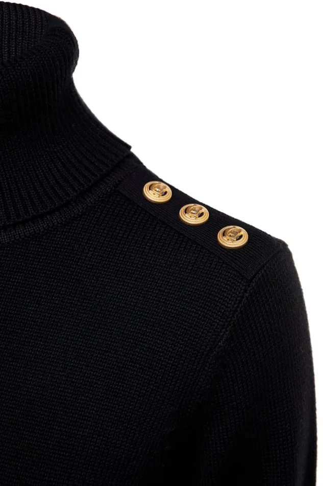 Women Chamonix Roll Neck Knit Black Holland Cooper Knitwear Women Chamonix Roll Neck Knit Black Holland Cooper Knitwear