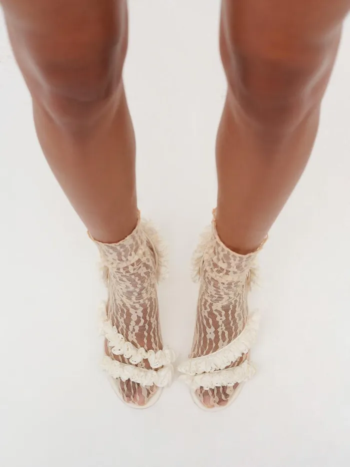 Women Charlotte Heel Neutral For Love and Lemons Shoes