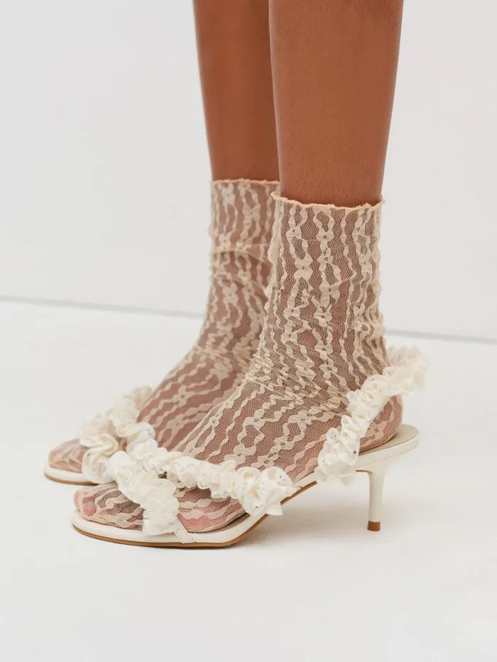 Women Charlotte Heel Neutral For Love and Lemons Shoes