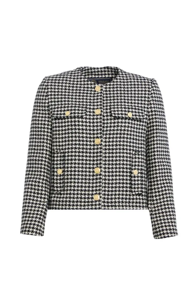 Women Chelsea Jacket Houndstooth Holland Cooper Tailoring