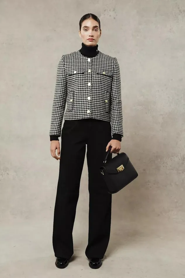 Women Chelsea Jacket Houndstooth Holland Cooper Tailoring