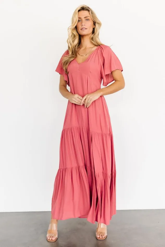 Women Chelsey Maxi Dress Berry Baltic Born Bump Friendly