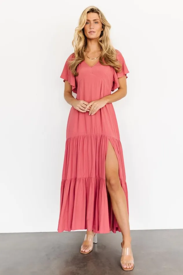 Women Chelsey Maxi Dress Berry Baltic Born Bump Friendly