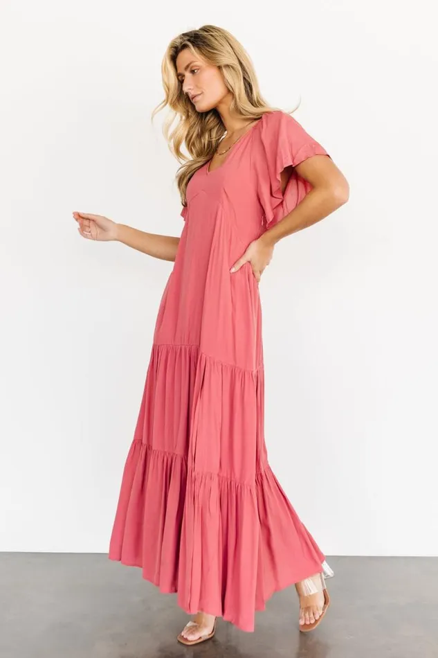 Women Chelsey Maxi Dress Berry Baltic Born Bump Friendly
