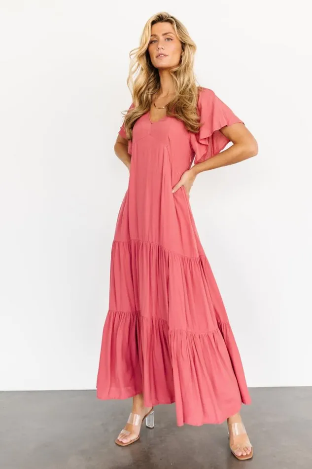 Women Chelsey Maxi Dress Berry Baltic Born Bump Friendly