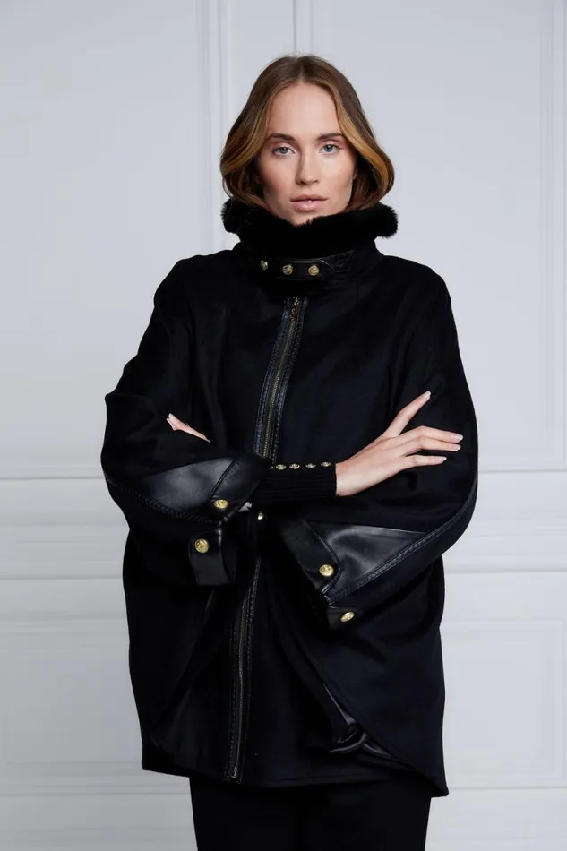 Women Chiltern Cape Soft Black Holland Cooper Capes