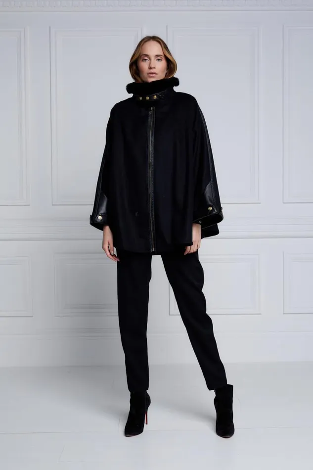Women Chiltern Cape Soft Black Holland Cooper Capes