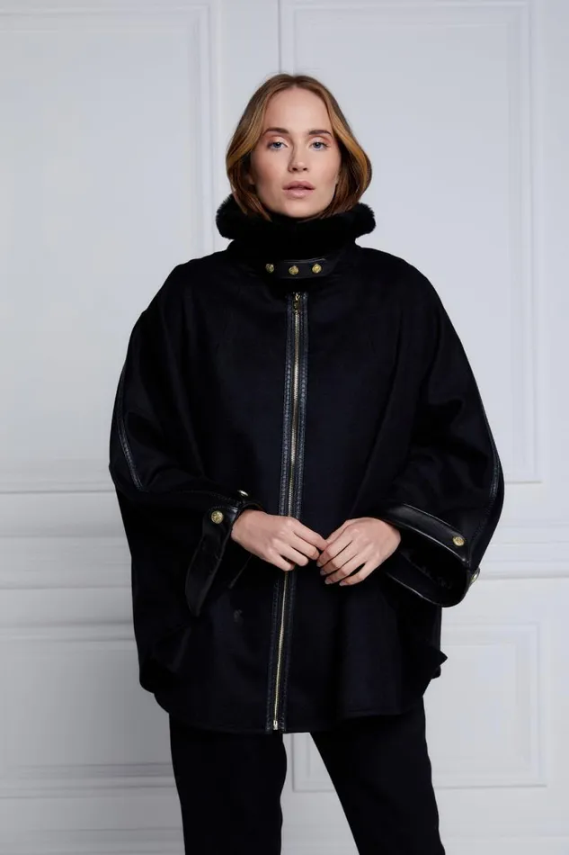 Women Chiltern Cape Soft Black Holland Cooper Capes
