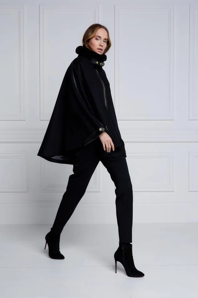 Women Chiltern Cape Soft Black Holland Cooper Capes