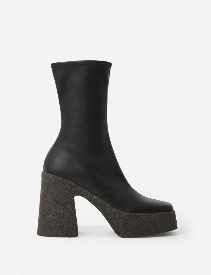 Women Chunky Ankle Boots Black Stella McCartney Boots