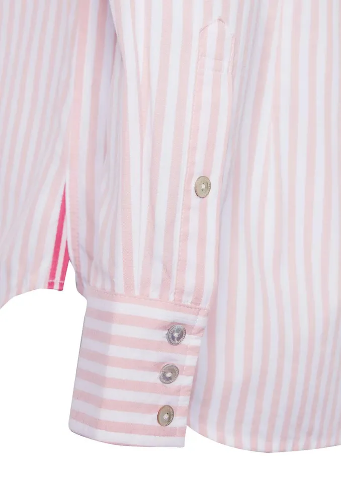 Women Classic Button Down Shirt Pink Stripe Holland Cooper Shirts and Blouses Women Classic Button Down Shirt Pink Stripe Holland Cooper Shirts and Blouses
