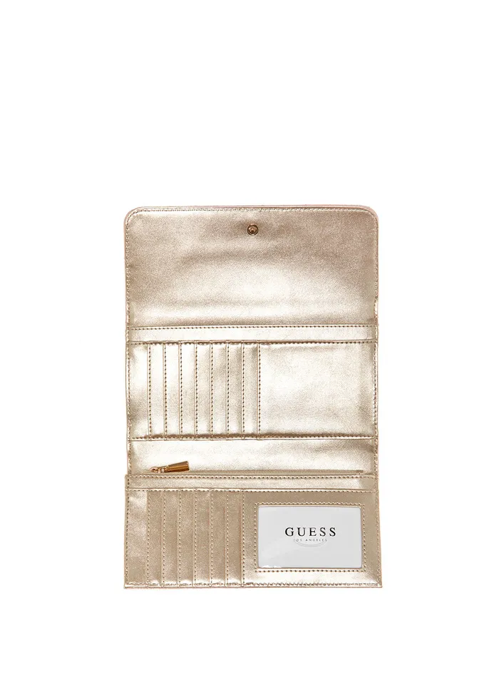 Women Clutches GUESS Mocha Logo Laurel Multi Clutch Women Clutches GUESS Mocha Logo Laurel Multi Clutch