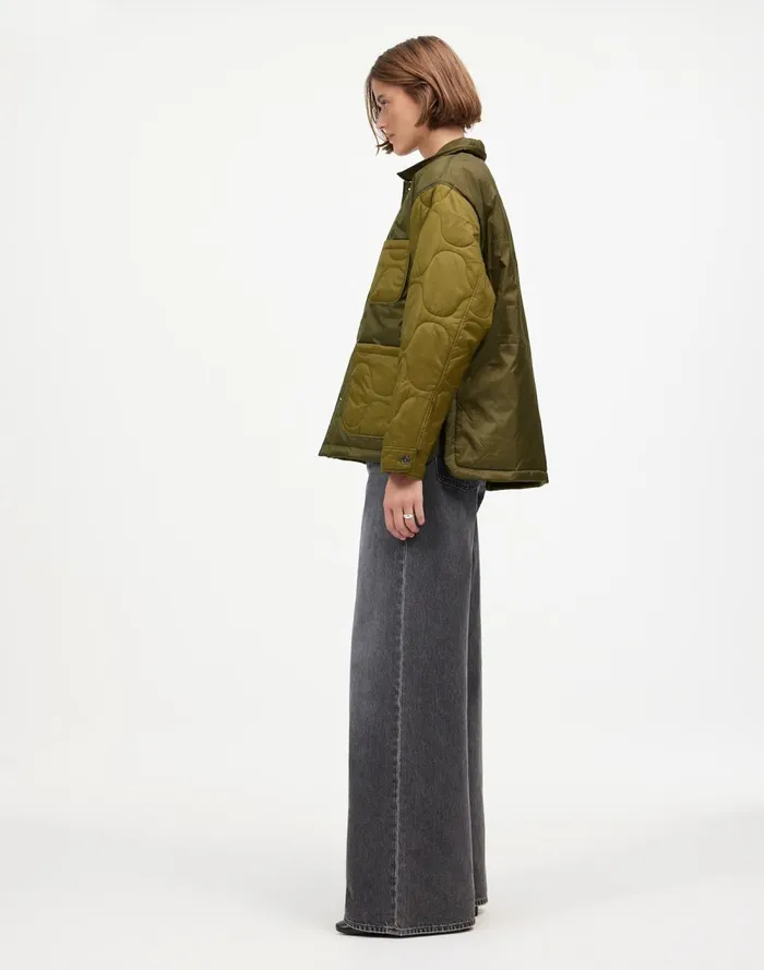 Women Coats Jackets Madewell Alpha Industries Insulated Chore Coat Green
