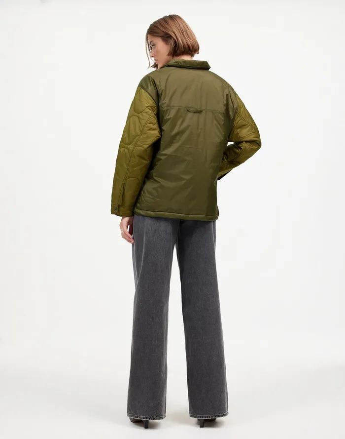 Women Coats Jackets Madewell Alpha Industries Insulated Chore Coat Green