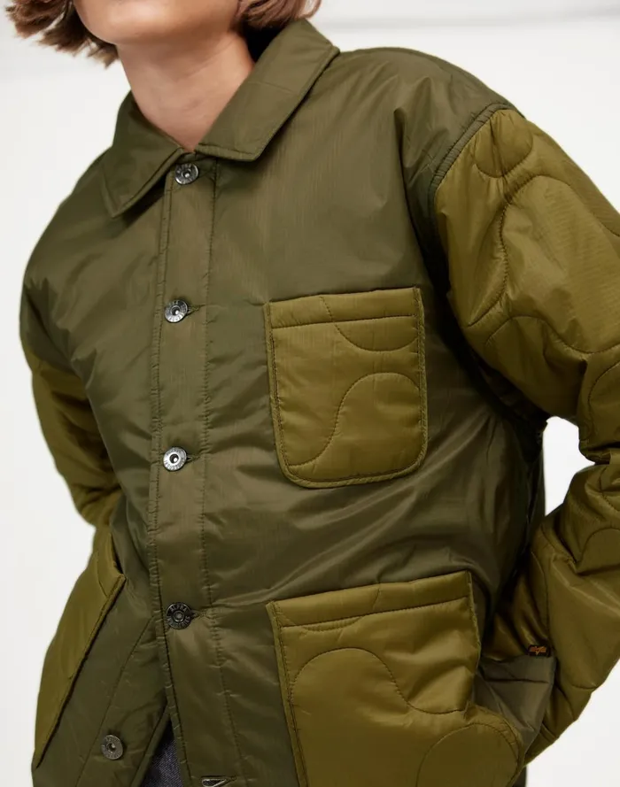 Women Coats Jackets Madewell Alpha Industries Insulated Chore Coat Green