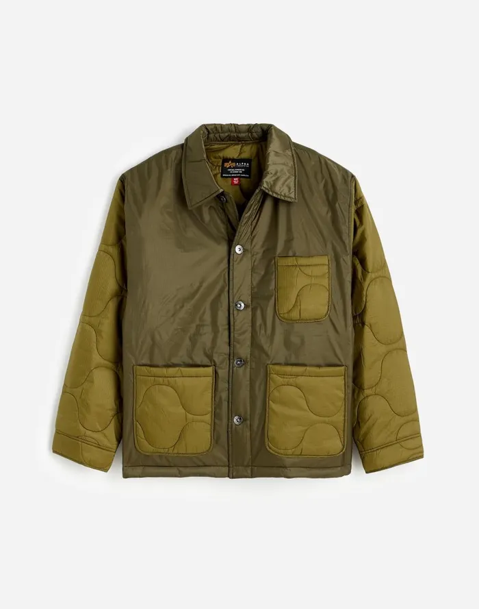 Women Coats Jackets Madewell Alpha Industries Insulated Chore Coat Green