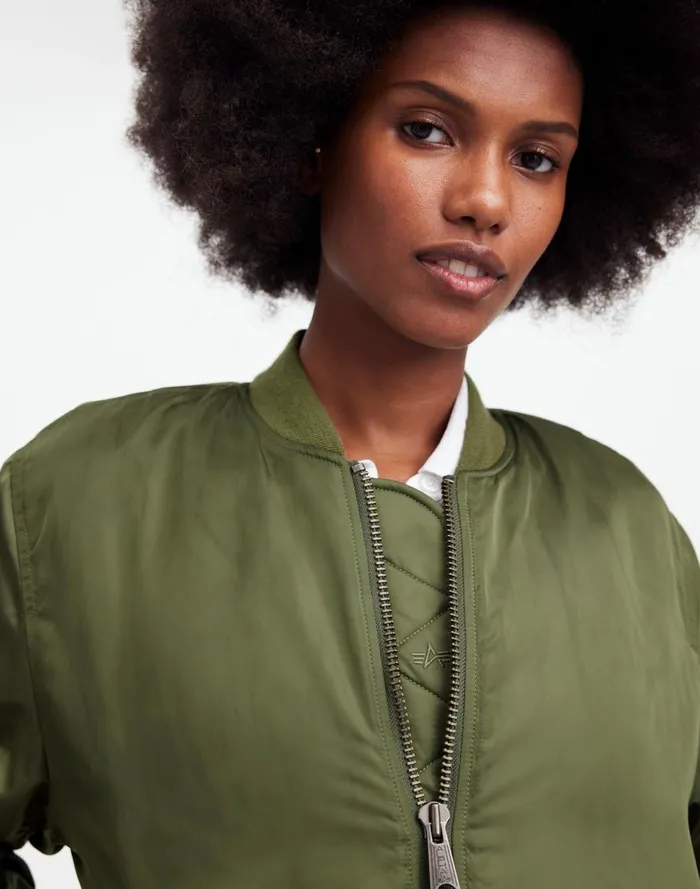 Women Coats Jackets Madewell Madewell X Alpha Industries MA1 Flight Jacket Heritage Olive