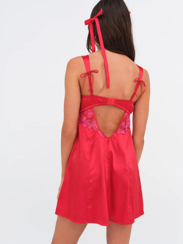 Women Cordelia Slip Dress Red For Love and Lemons Lingerie Women Cordelia Slip Dress Red For Love and Lemons Lingerie