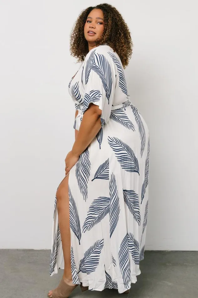 Women Corinth Maxi Dress Navy Print Baltic Born Bump Friendly