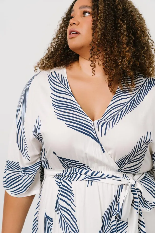 Women Corinth Maxi Dress Navy Print Baltic Born Bump Friendly