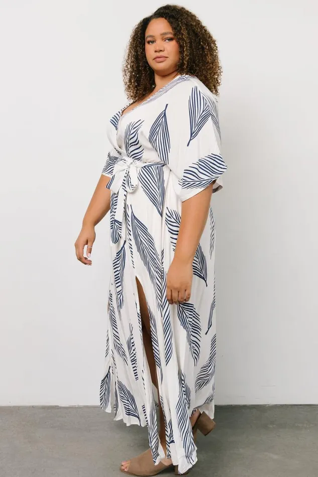 Women Corinth Maxi Dress Navy Print Baltic Born Bump Friendly