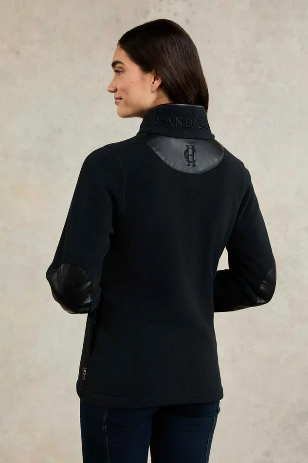 Women Country Fleece Jacket Black Holland Cooper Jackets