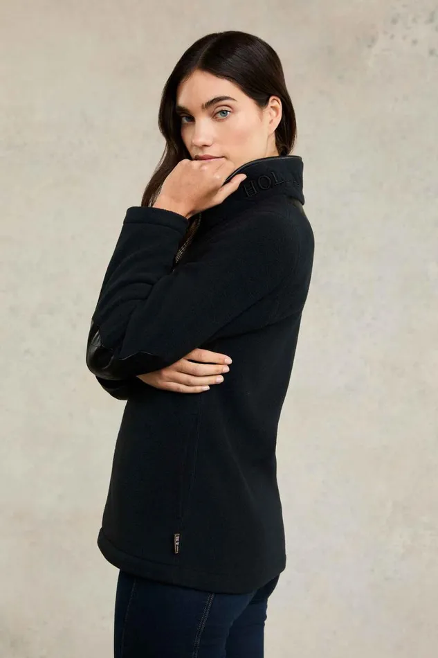 Women Country Fleece Jacket Black Holland Cooper Jackets