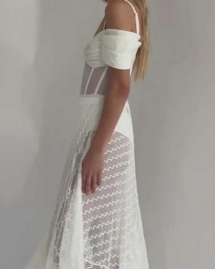 Women CoverUps PatBO Lace Beach Skirt White Women CoverUps PatBO Lace Beach Skirt White