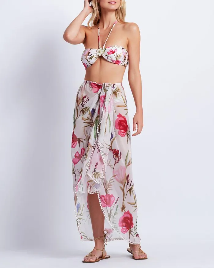 Women CoverUps PatBO VIERA WRAP SARONG FINAL SALE White