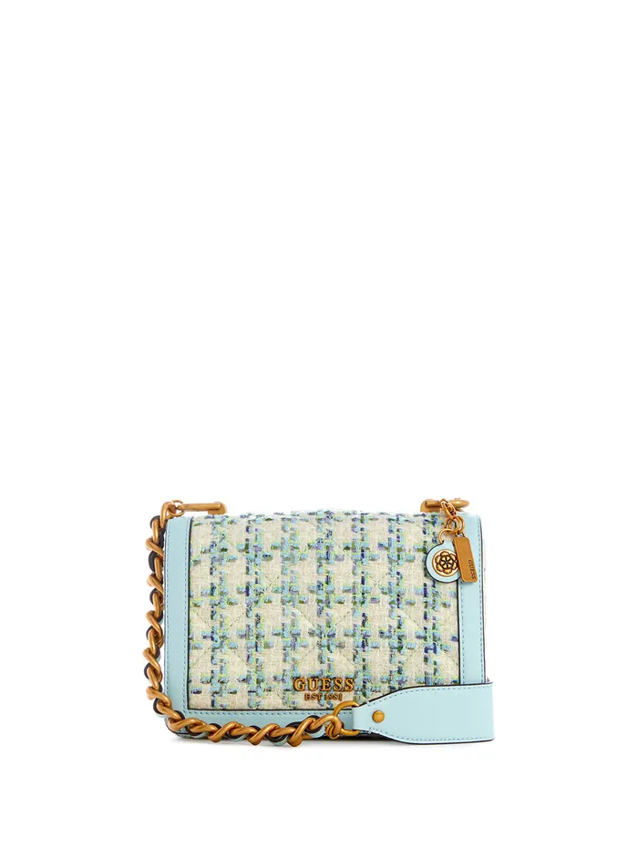 Women Crossbody GUESS Aqua Blue Abey Crossbody Bag