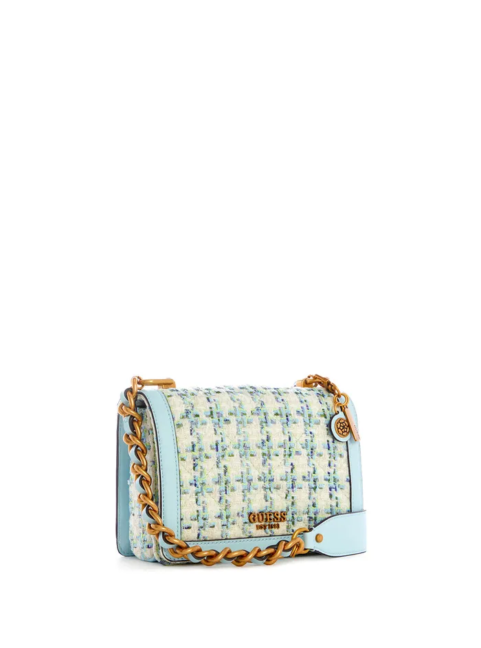 Women Crossbody GUESS Aqua Blue Abey Crossbody Bag