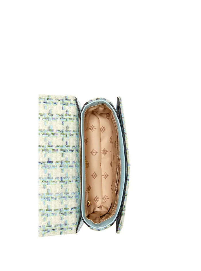 Women Crossbody GUESS Aqua Blue Abey Crossbody Bag