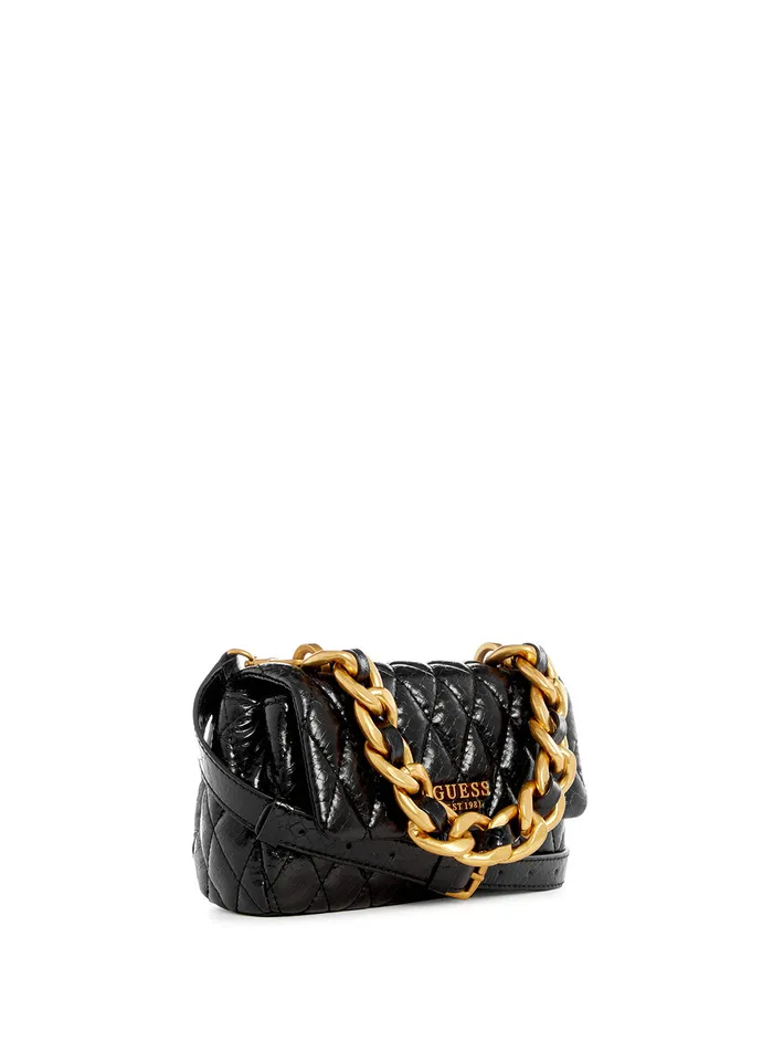 Women Crossbody GUESS Black Dema Mini Crossbody Bag
