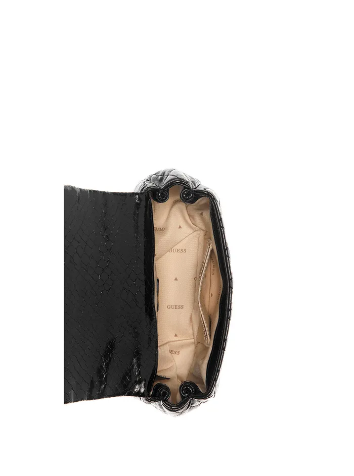 Women Crossbody GUESS Black Dema Mini Crossbody Bag