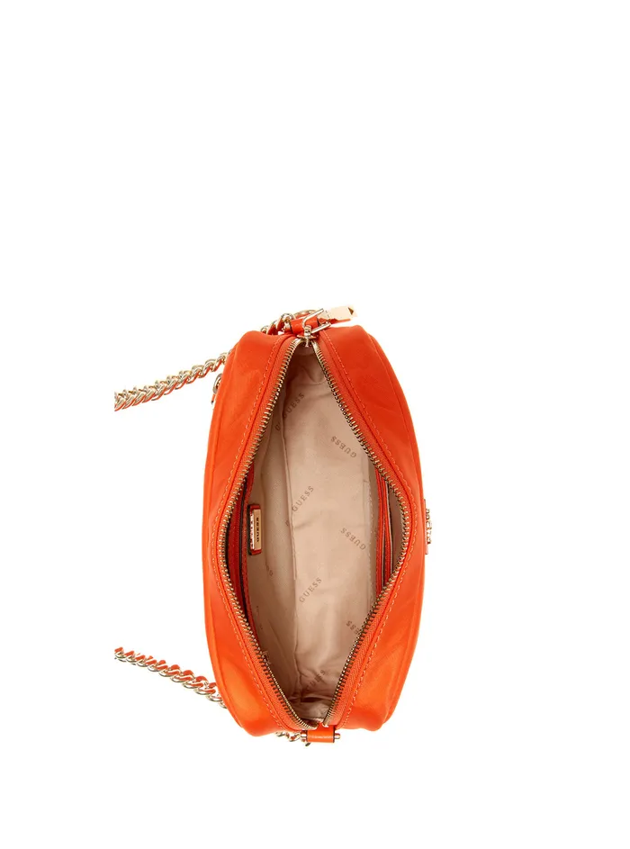 Women Crossbody GUESS Melon Orange Sharma Crossbody Camera Bag