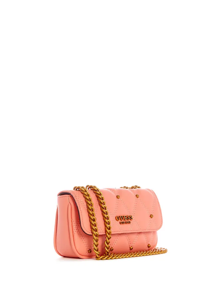 Women Crossbody GUESS Orange Triana Mirco Mini Crossbody Bag Women Crossbody GUESS Orange Triana Mirco Mini Crossbody Bag