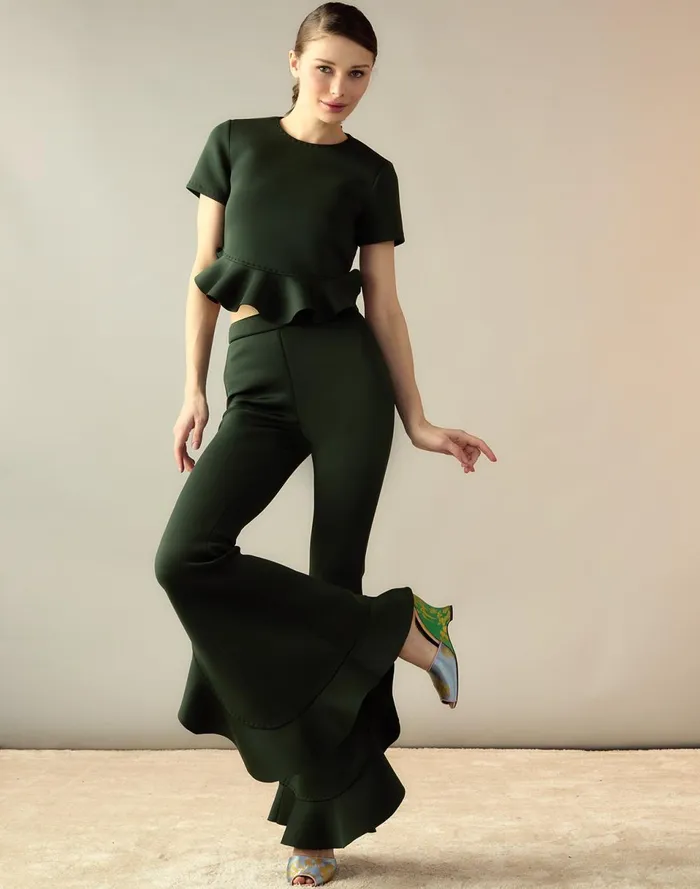Women Cynthia Rowley Bottoms Astro Pant Green Women Cynthia Rowley Bottoms Astro Pant Green