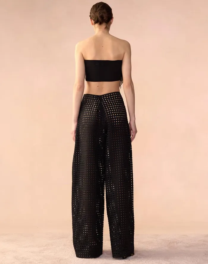 Women Cynthia Rowley Bottoms Birdcage Pants Black