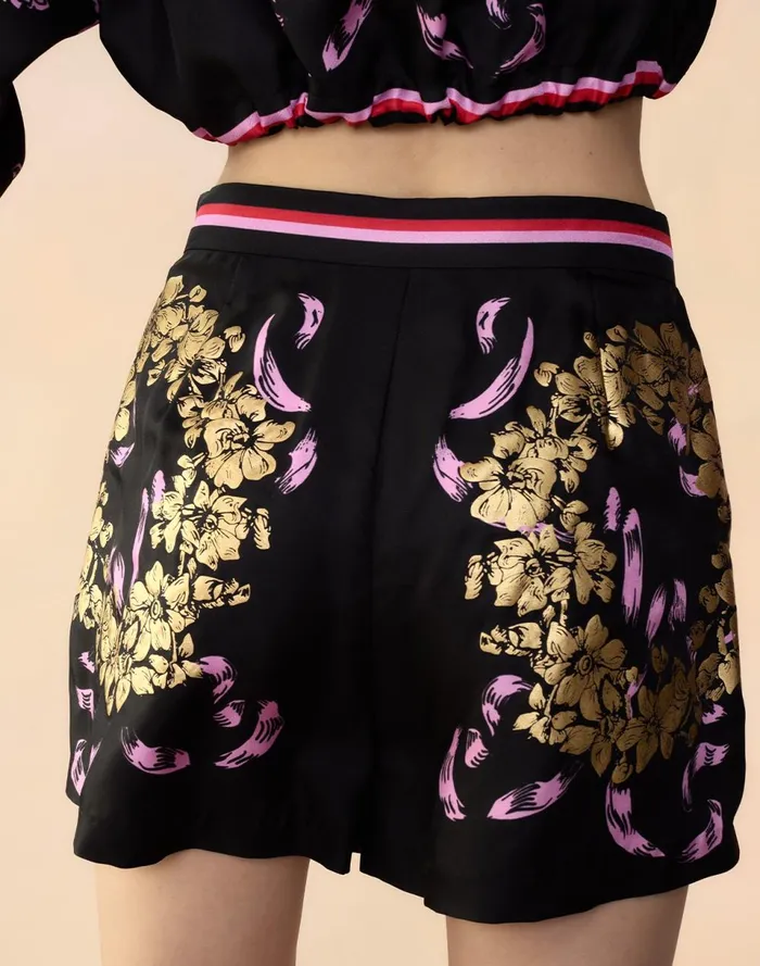 Women Cynthia Rowley Bottoms Marseille Shorts Blkgd Women Cynthia Rowley Bottoms Marseille Shorts Blkgd