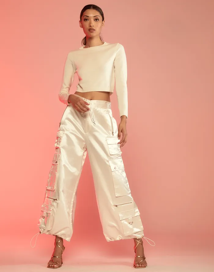 Women Cynthia Rowley Bottoms S Cargo Pants White Women Cynthia Rowley Bottoms S Cargo Pants White