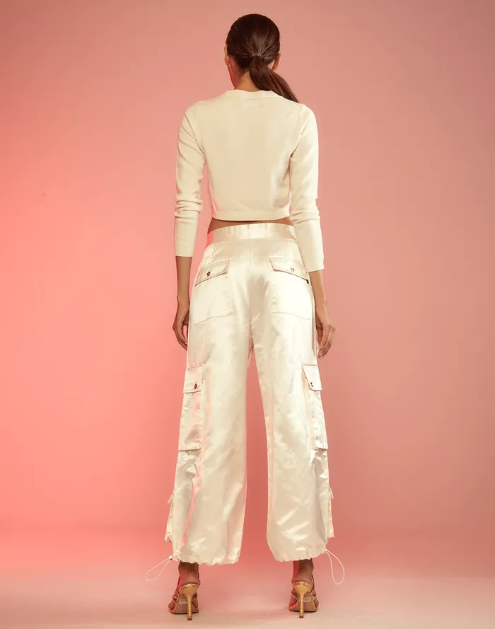 Women Cynthia Rowley Bottoms S Cargo Pants White Women Cynthia Rowley Bottoms S Cargo Pants White